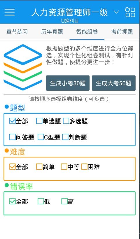 一级企业高级人力资源管理师考试