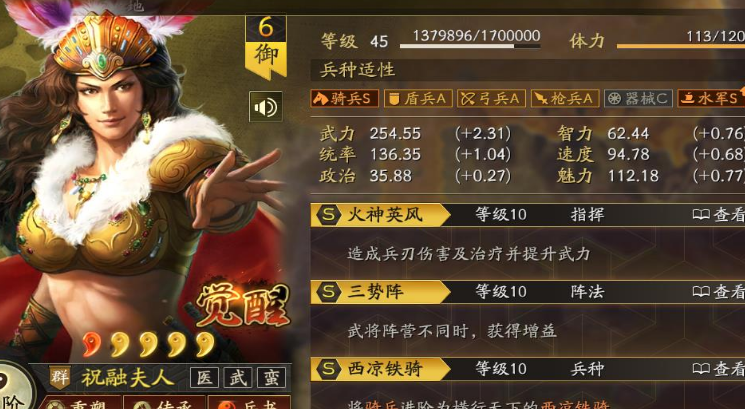 三国志战略版祝融夫人怎么搭配