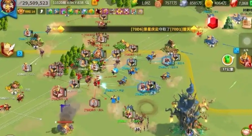 万国觉醒低战力怎么打高战力